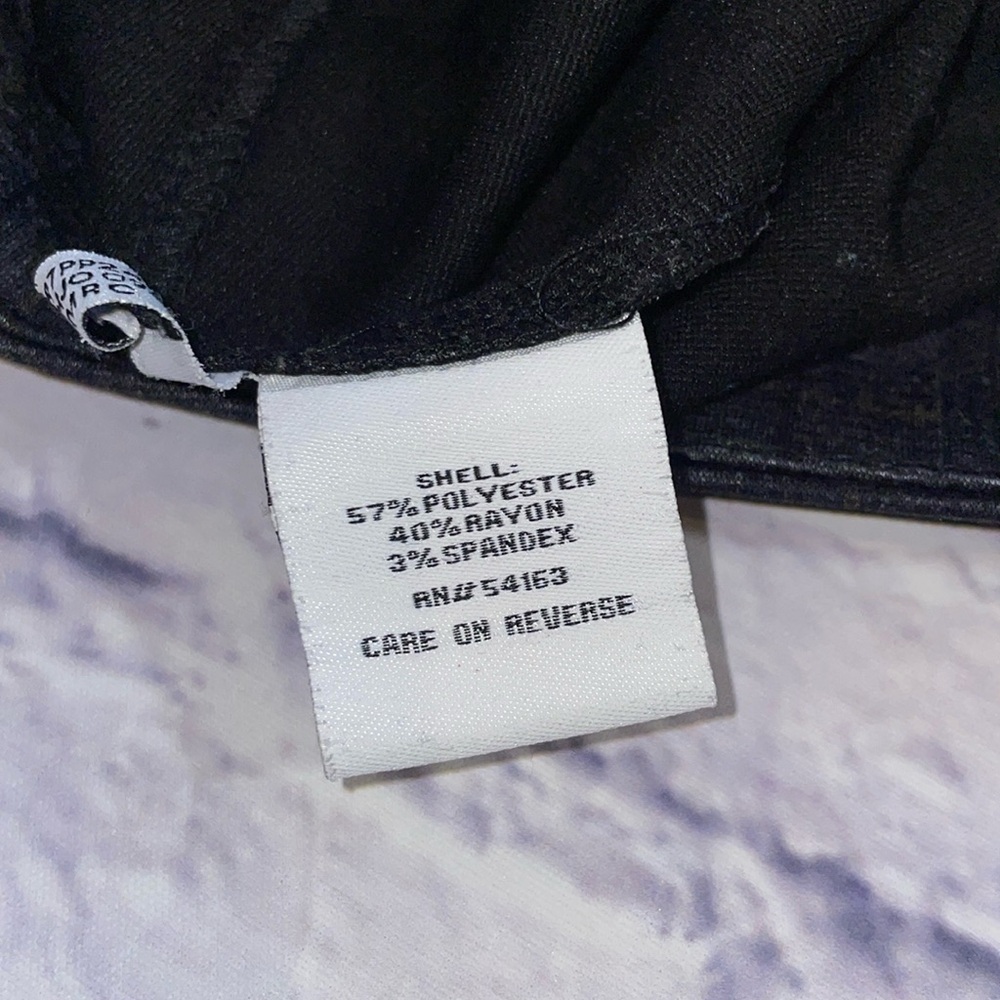 Calvin Klein Stretch Dress Pants Grey Plaid Elastic Waist - Size 4 - Picture 6 of 6